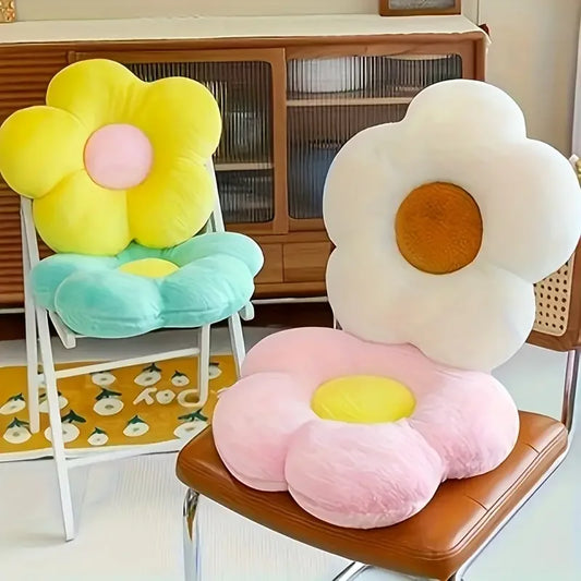 Cushion Flower Circular Shape Cloth With Soft Nap Office Classroom Chair Cushion Couch Pillow Bedroom Floor Winter Thick Cushion