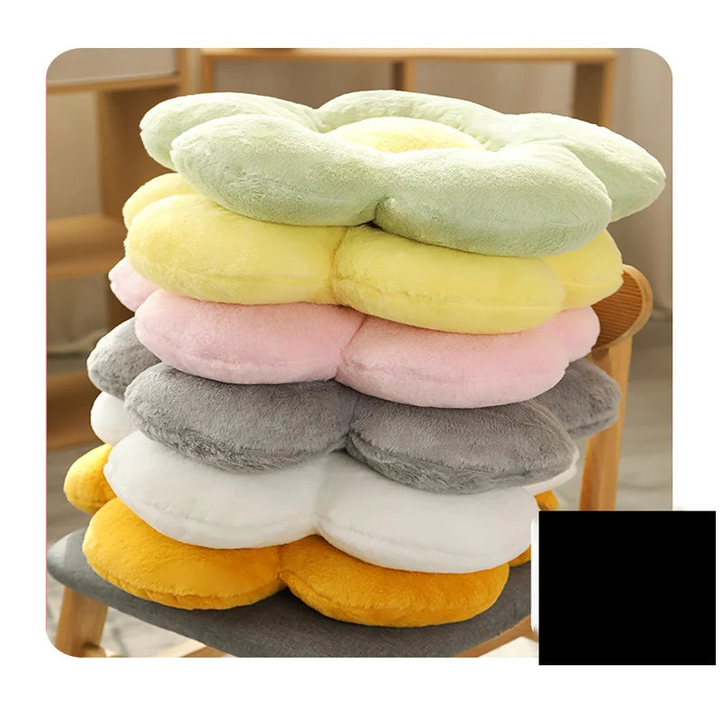 Cushion Flower Circular Shape Cloth With Soft Nap Office Classroom Chair Cushion Couch Pillow Bedroom Floor Winter Thick Cushion